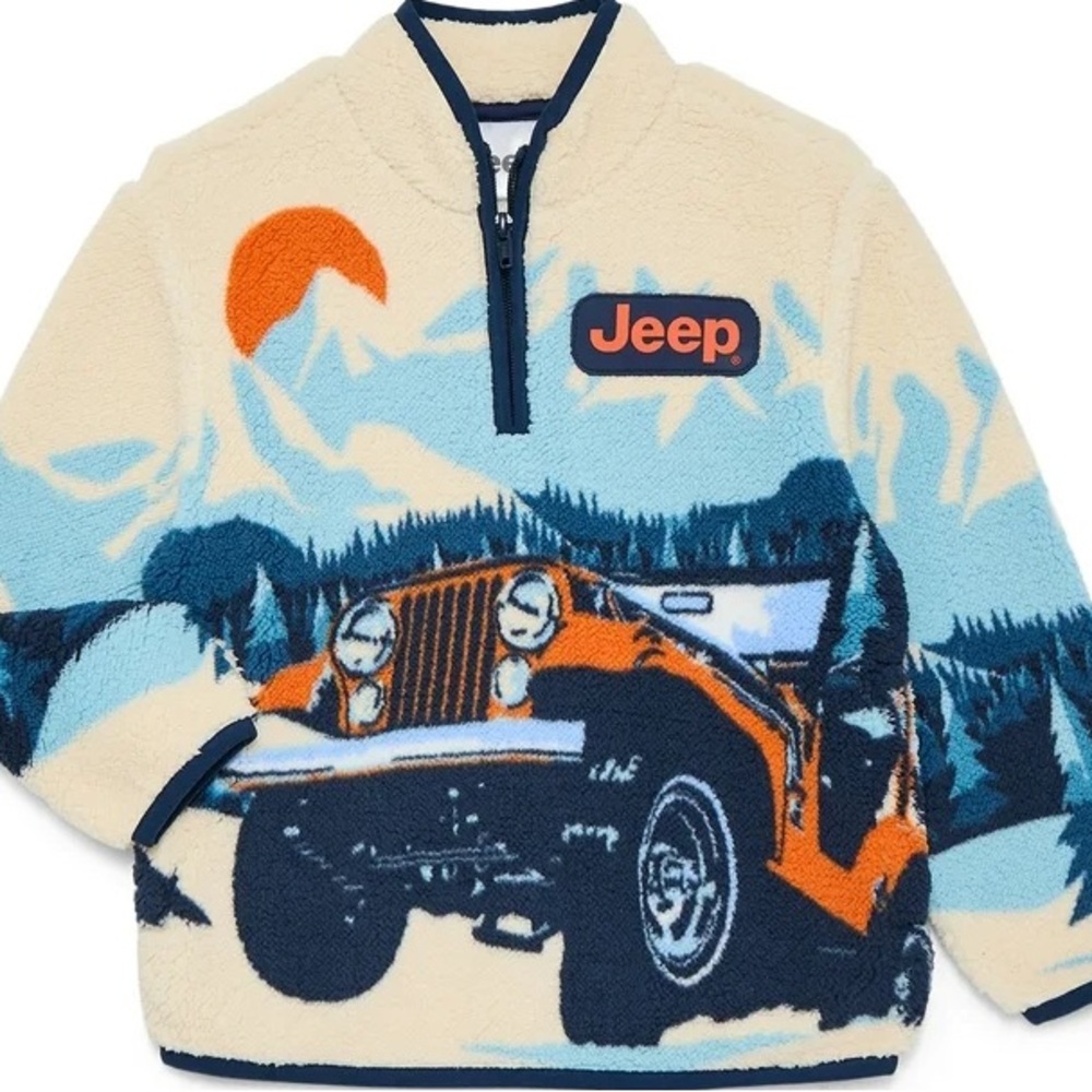 National Parks Rocky Mountains Boys Plush Quarter Zip Sweatshirt